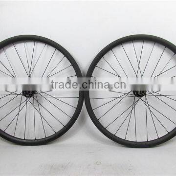 Without outer holes MTB wheels! Farsports 29er MTB carbon clincher wheelset with hookless