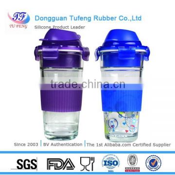 Fashionable new design heat resistant silicone rubber bottle sleeve