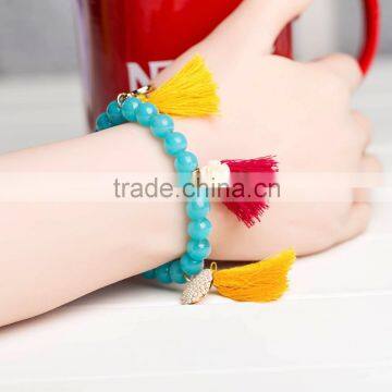 2016 hot wholesale bead bracelet new arrival promotion cheap logo custom charm bracelet