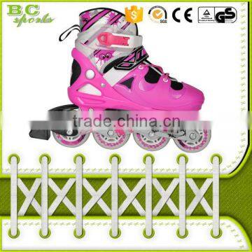 Kids Cheap Pink Blue Bearing Roller Skates Roller With ce Certificate photo-5