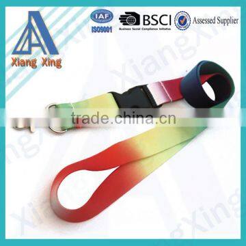 Polyester Material Neck Strap Rainbow Lanyard