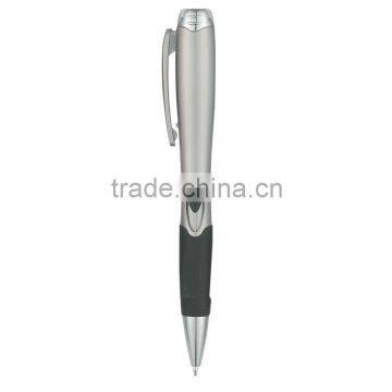 Pen With LED Light-bule_silver