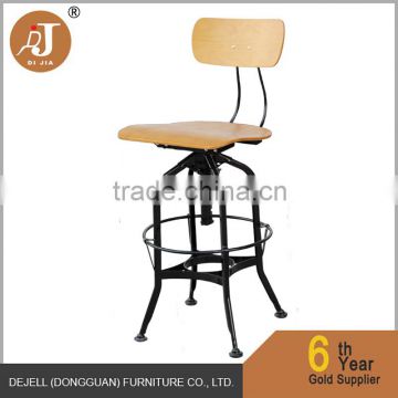 Wholesale Modern Design Metal Frame Dining Chair Seat and Back Plywood