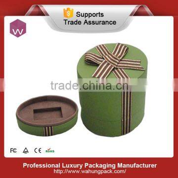 Fashionable Custom Egg-Shaped Fabric Perfume Packaging Box With Silk Ribbon Wholesale