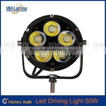 Wholesale Aluminum Alloy housing 50w headlight heavy mining 3500lm atv led driving light