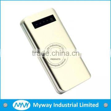 Unique design portable ultra slim mobile power bank 8000mah with double output