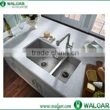 Most typical shape double hand made bowl stainless steel kitchen sink