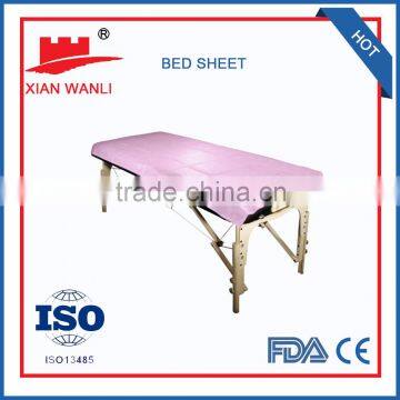 Hot sale 90g PP pink Disposable bed sheet