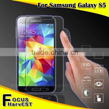 New Products 2016 0.33mm 9H 2.5D Tempered Glass Screen Protector Protective Film For S5 Samsung Galaxy