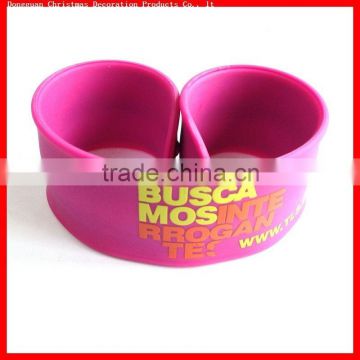 2015 silicone slap bracelet for china supplier