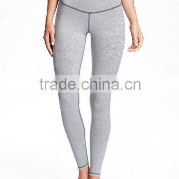 Latest Design Polyester Spandex Leggings Stripe Sports Yoga Tights