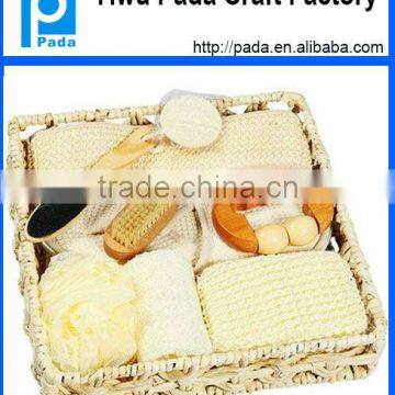 corn husk basket bath set