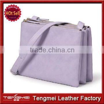 New Fashion Designer Purple Genuine Leather Women Handbag Ladies Nice Small Bags