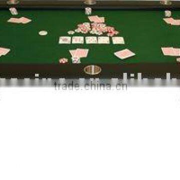 84 INCH Casino Professional Oval Poker Table with Folding Legs