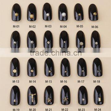 2016 New Arrival High Quality Gold Silver Metallic Nail Design Beauty Alloy Rivet Nail Art Charms photo-2