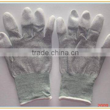 Nylon PU Coated Antistatic Carbon Fiber Gloves photo-4