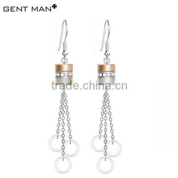 Fashion earrings stainless steel ceramic earrings