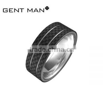 8mm Tungsten Carbon Fiber Ring Couple Titanium Rings For Men & Women photo-5