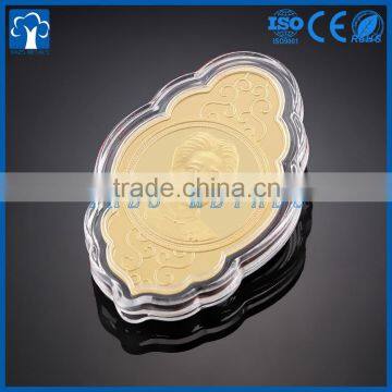 custom metal manufacturer quality real gold coin