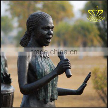 European Figure Bronze Sculpture Campus Square Landscape Cast Copper Crafts photo-3