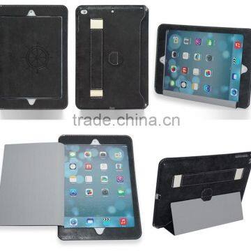 Leather Super Slim Smart Cover Case for iPad Air 2,Full Protect with Hand Strap and Stand