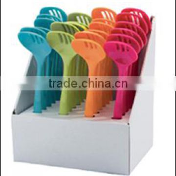 PDQ pack 100% melamine slotted spoon