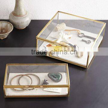 Portable Earrings Ring Jewelry Box Jewelry Storage Tin Box