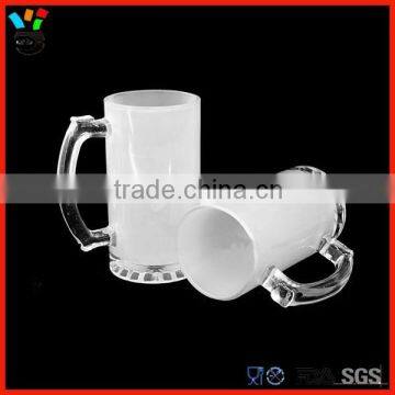 Personalized photo printing 16oz blank cup/mug sublimation beer glass