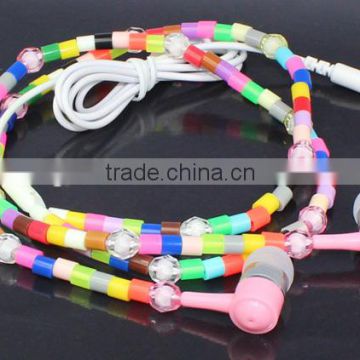 2014 crazy sale gift earphone necklace earhone for promotion