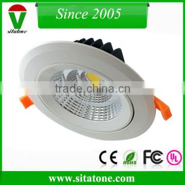 adjustable 5 inches 6 inches 12w 15w 18w 20w cob led downlight