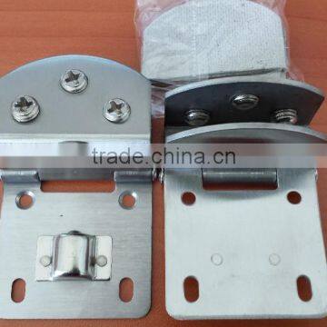 HJ-064 New Design 10cm Semicircle Single Hinge Glass Cabinet Hinge Made in China Display Cabinet Hinge photo-4