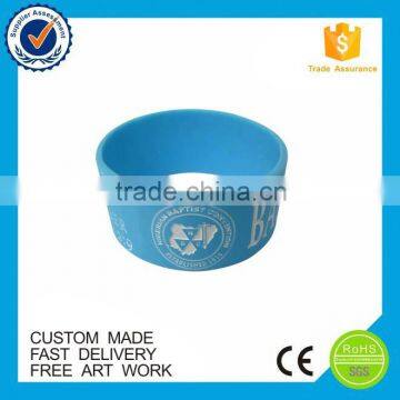 Fashion New Novelty Two Color Thick Silicone Bracelets photo-2