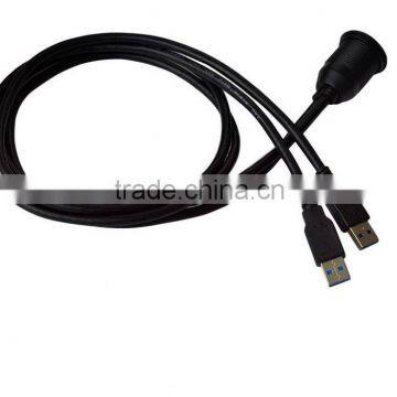 Double Mouth See Waterproof Line Car Shipping Motorcycle Dashboard Panel Data Extension 2 Meters photo-4