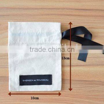 Custom Cotton Bag Drawstring Bag Jewelry Pouches (20150729J59) photo-3