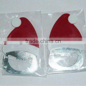 christmas hat promotional bottle opener