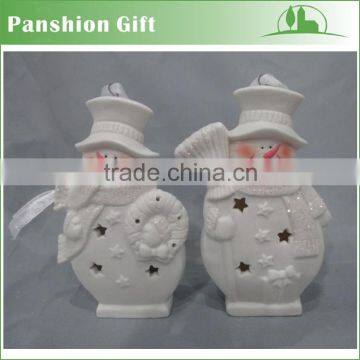 New Products Ceramic Snowman Led Christmas Decoration photo-2