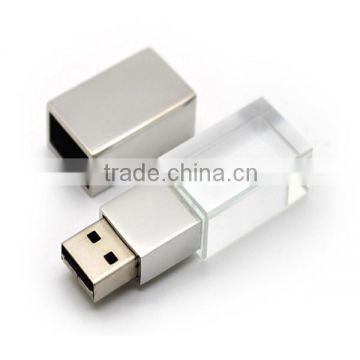 custom 3D logo crystal flash drive , usb 2.0 drive , usb flash drive 8gb