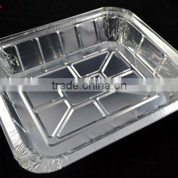 Making the disposable aluminum BBQ for home and outdoor