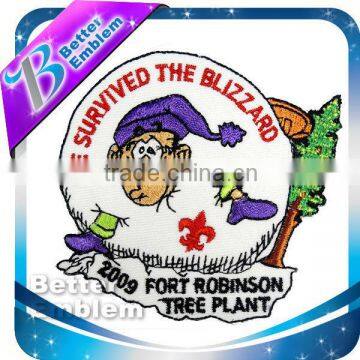embroidery patch for saree logo badge