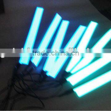 super bright el strip green/blue on/white off 8pcs 3*25cm with 1 inverter