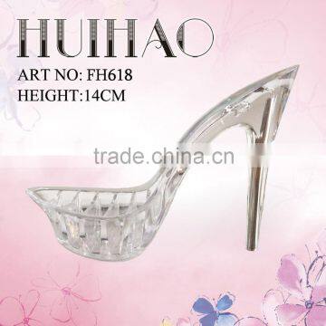 manufacturer high quality PC transpare shoe heels high heels for woman shoe sole material made