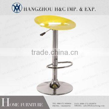 Clear Rolling Stainless Steel Stool/Colorful Bar Stool ABS HC-K102 photo-2