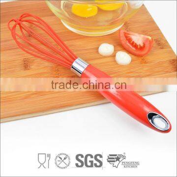 Wire Whisk Flat Egg Beater With A Hole For Hanging