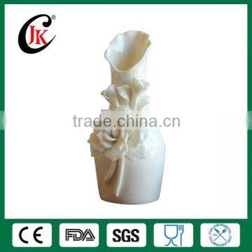 Hot sale customized porcelain flower vase white ceramic vase for home decoration