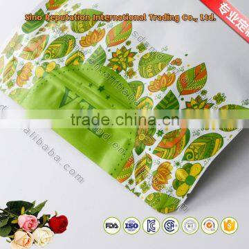 Hot Selling Laminated Plastic Tea Packaging Heat Zipper Top Bag / Stand up Pouch photo-2