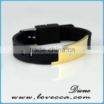 High quality health care men and female silicone magnetic bio bracelets