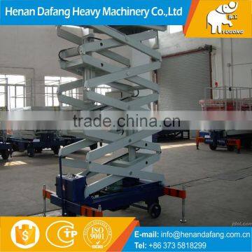 Four Wheel Moveable Scissor Lift Platform with Electric Hydraulic Device for Sale