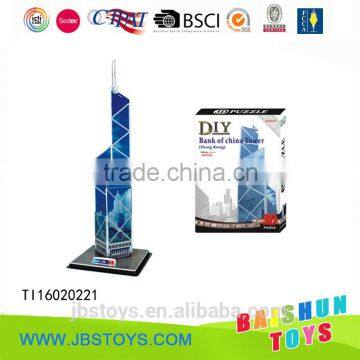 Bank of China Tower 3d paper puzzle