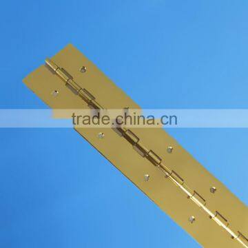 Furniture piano hinge Plated brass hinge