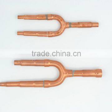 Red copper branch pipe